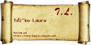 Tőke Laura névjegykártya